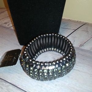 Slinky Rhinestone Bracelet by Traci Lynn Jewelry
